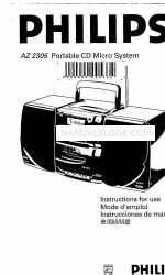 Philips AZ 2305 Petunjuk Penggunaan Manual