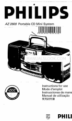 Philips AZ 2600 (portugués) Manual del usuario