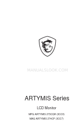 MSI ARTYMIS Series Manual do utilizador