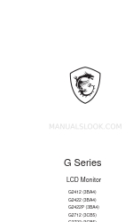 MSI G Series Manual del usuario