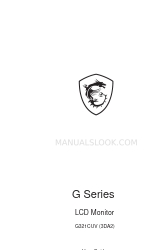 MSI G Series Manual del usuario