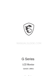 MSI G Series Manual del usuario