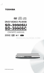 Toshiba 3990 - SD DVD Player Руководство пользователя