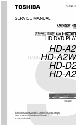 Toshiba HD-A2KU Service-Handbuch