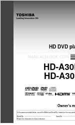 Toshiba HD-A30 - HD DVD Player Panduan Pemilik