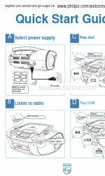 Philips AZ1834 Manual de inicio rápido