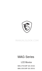 MSI MAG 275CQRF-QD Manual do utilizador