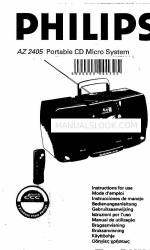 Philips AZ2405 Petunjuk Penggunaan Manual (Denmark)