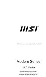 MSI Modern MD2412PW Руководство пользователя