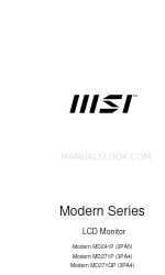 MSI Modern MD271P Podręcznik