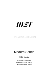 MSI Modern MD272PW User Manual