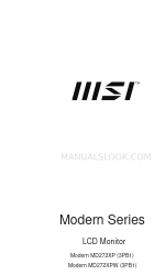 MSI Modern MD272XP Podręcznik użytkownika