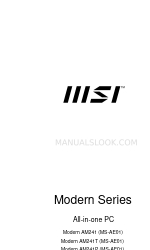 MSI Modern Series Handbuch