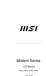 MSI Modern Series Manual do utilizador