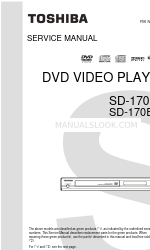 Toshiba SD-170EKB2 Manual de servicio