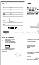 Toshiba SD-190ESE Manual