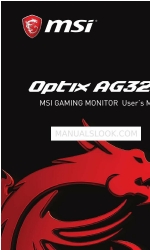 MSI Optix AG32CQ Kullanıcı Kılavuzu