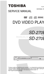 Toshiba SD-270EKB2 Servis Kılavuzu