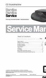 Philips CD Soundmachine AZ1837 Service Manual