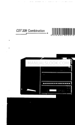 Philips CST 339 Combination Gebrauchsanweisung Handbuch