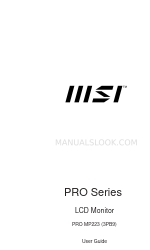 MSI PRO MP223 Gebruikershandleiding