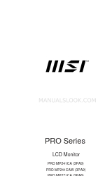 MSI PRO MP241CAW User Manual