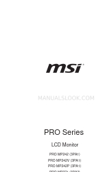 MSI PRO Series Manual