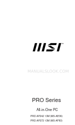 MSI PRO Series Manual del usuario