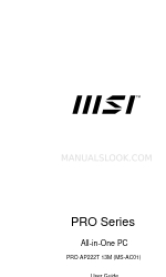 MSI PRO Series Podręcznik użytkownika