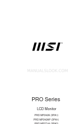 MSI PRO Series Instrukcja obsługi