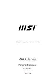 MSI PRO Series Gebruikershandleiding