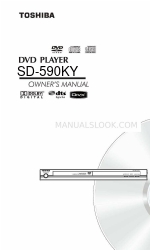 Toshiba SD590 - ALL REGION MULTI-SYSTEM HI-RESOLUTION PROGRESSIVE SCAN DVD/CD PLAYER 소유자 매뉴얼