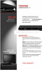 Toshiba SD6100 - SD DVD Player Especificações