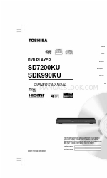 Toshiba SDK990 - DVD Player With 1080p Upconversion Manual do Proprietário