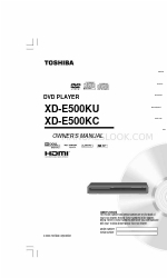 Toshiba XD-E500KC Kullanıcı El Kitabı