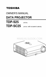 Toshiba S25U - TDP SVGA DLP Projector Посібник користувача