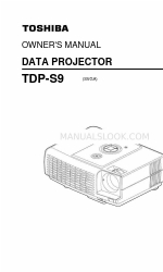 Toshiba S9 - TDP S9 - DLP Projector Посібник користувача