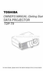 Toshiba TDP TDP-T9 Manual do Proprietário