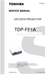 Toshiba TDP-FF1A Manual de serviço