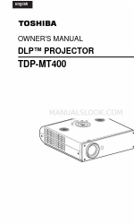 Toshiba TDP-MT400 Instrukcja obsługi