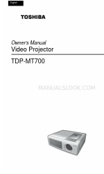 Toshiba TDP-MT700 Manual do Proprietário