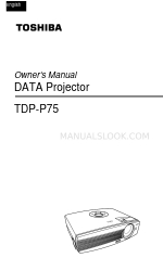 Toshiba TDP-P75 Manual do Proprietário