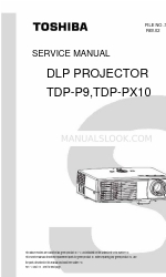 Toshiba TDP-P9 서비스 매뉴얼