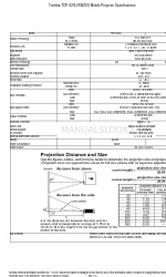 Toshiba TDP-S20U Технические характеристики