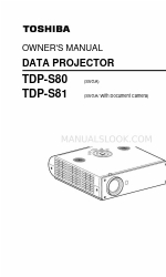 Toshiba TDP-S81 Kullanıcı El Kitabı