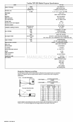 Toshiba TDP-S8U Spezifikationen