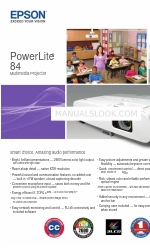 Epson V11H294020 - PowerLite 84 XGA LCD Projector Технічні характеристики