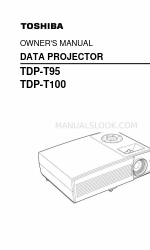 Toshiba TDP-T100 Instrukcja obsługi