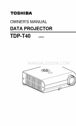 Toshiba TDP-T40 Instrukcja obsługi