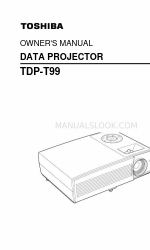 Toshiba TDP-T99U Kullanıcı El Kitabı